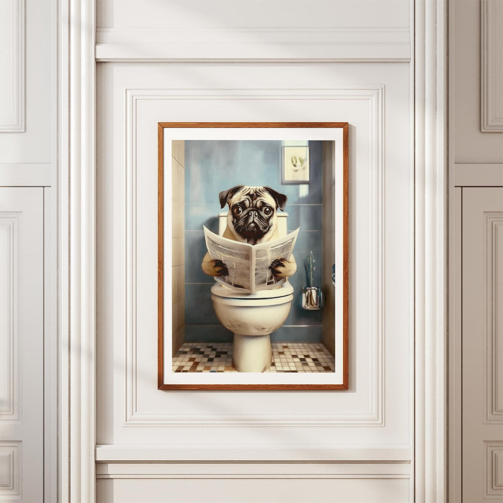Pug Toilet Humour Dog Series 2 image 3