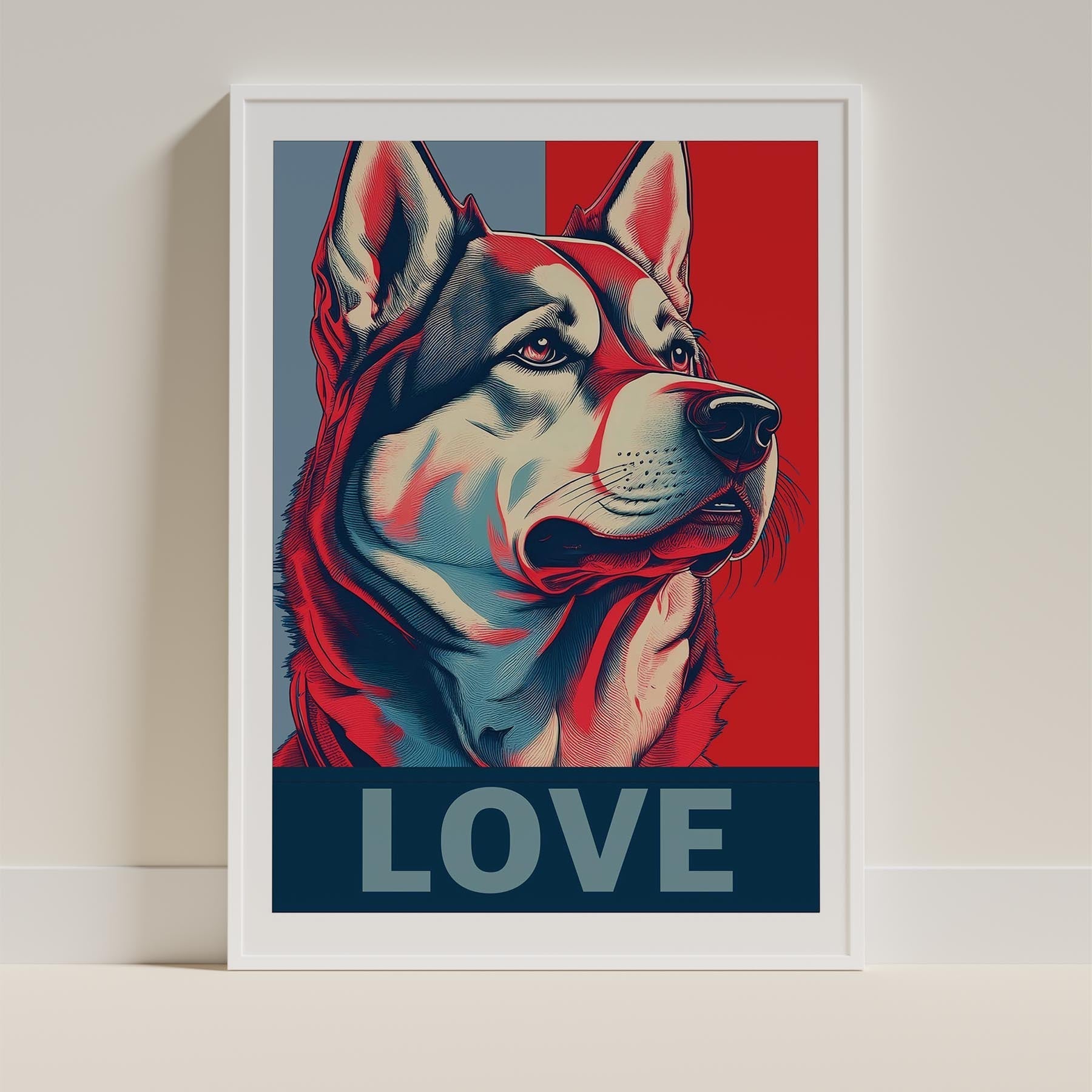 Alaskan Malamute LOVE Series Inspired by the Obama Poster image 9