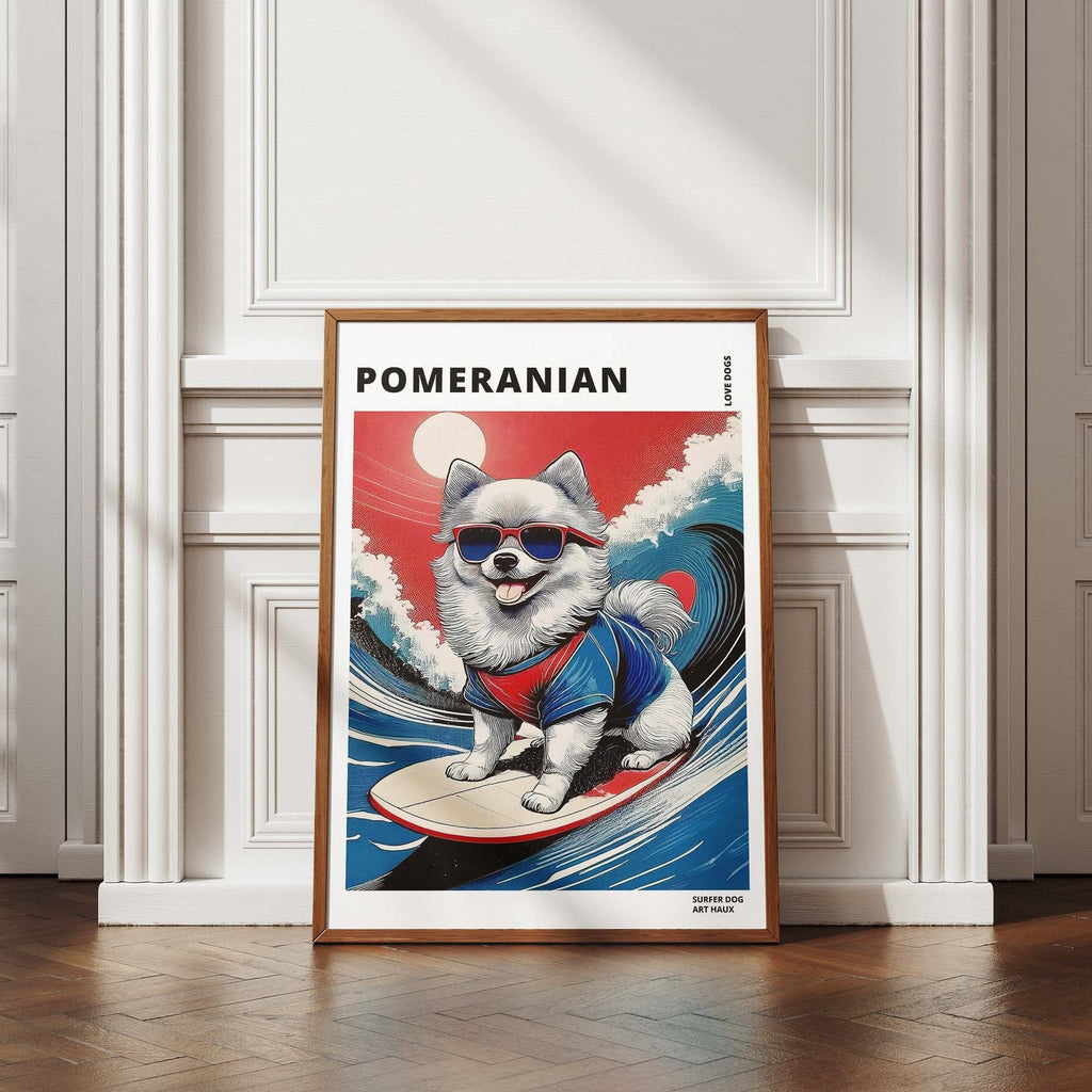 Pomeranian Hokosai Surfer Dogs 1 image 4