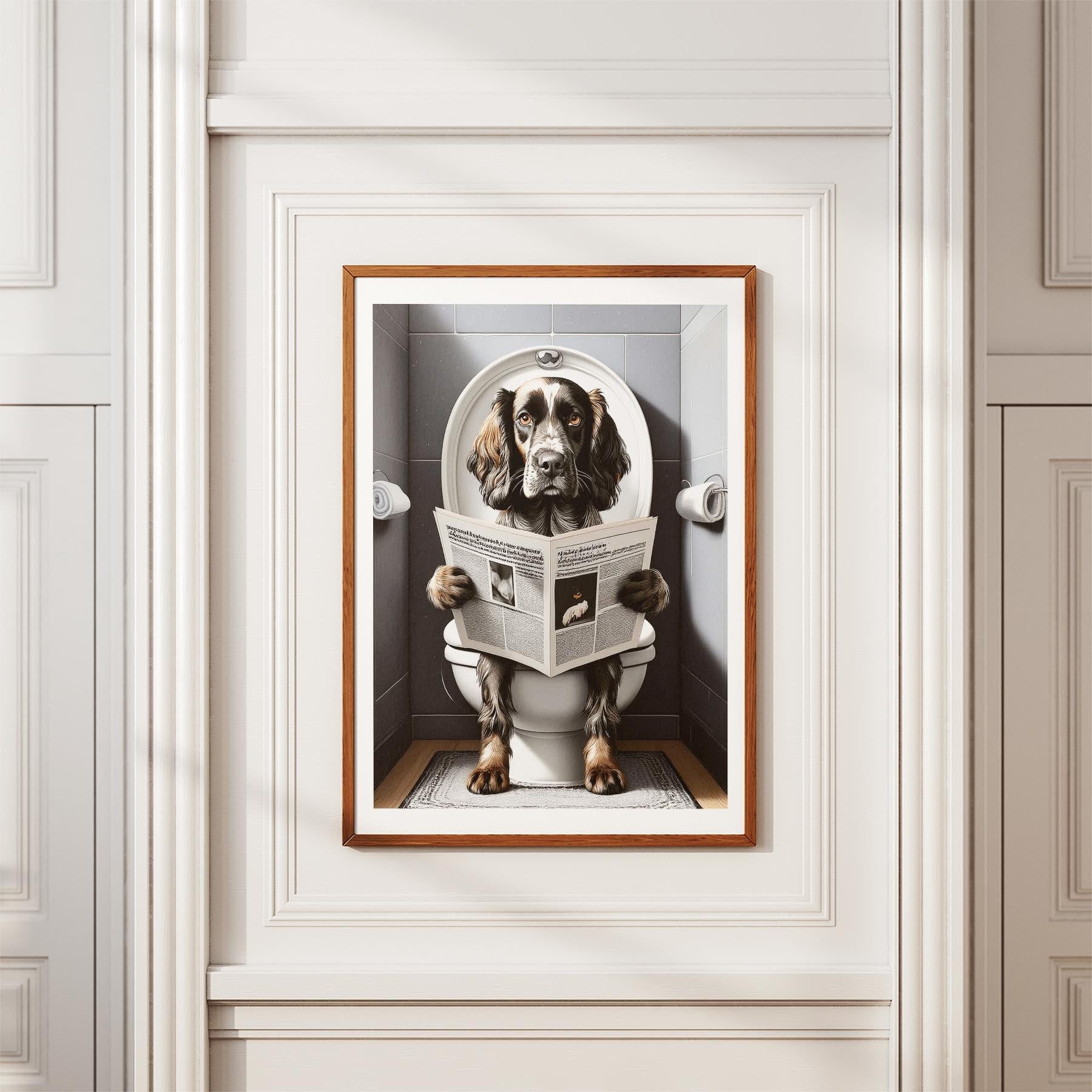 English Setter Toilet Humour Dog Series image 3