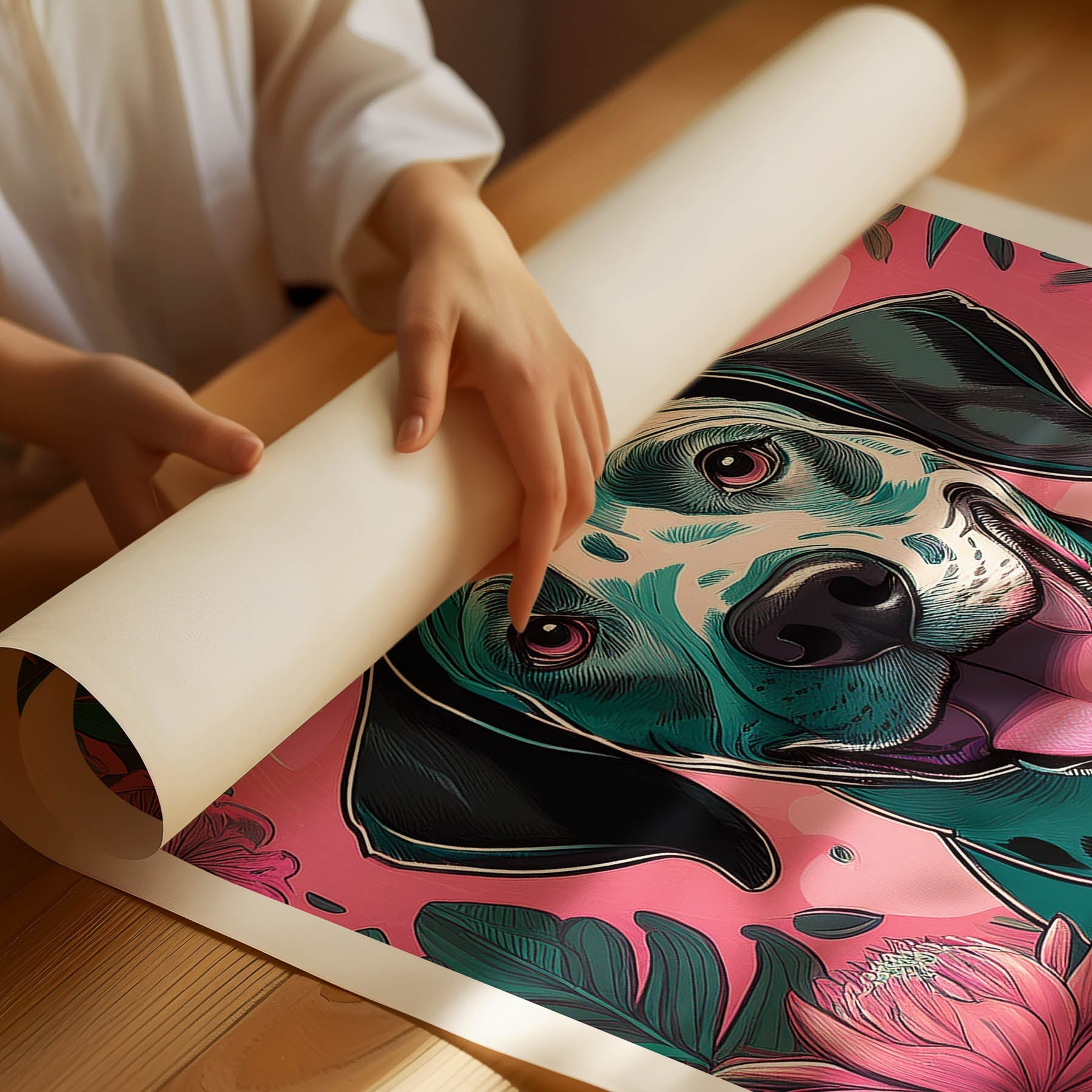 Dalmatian Flowery Dog image 1