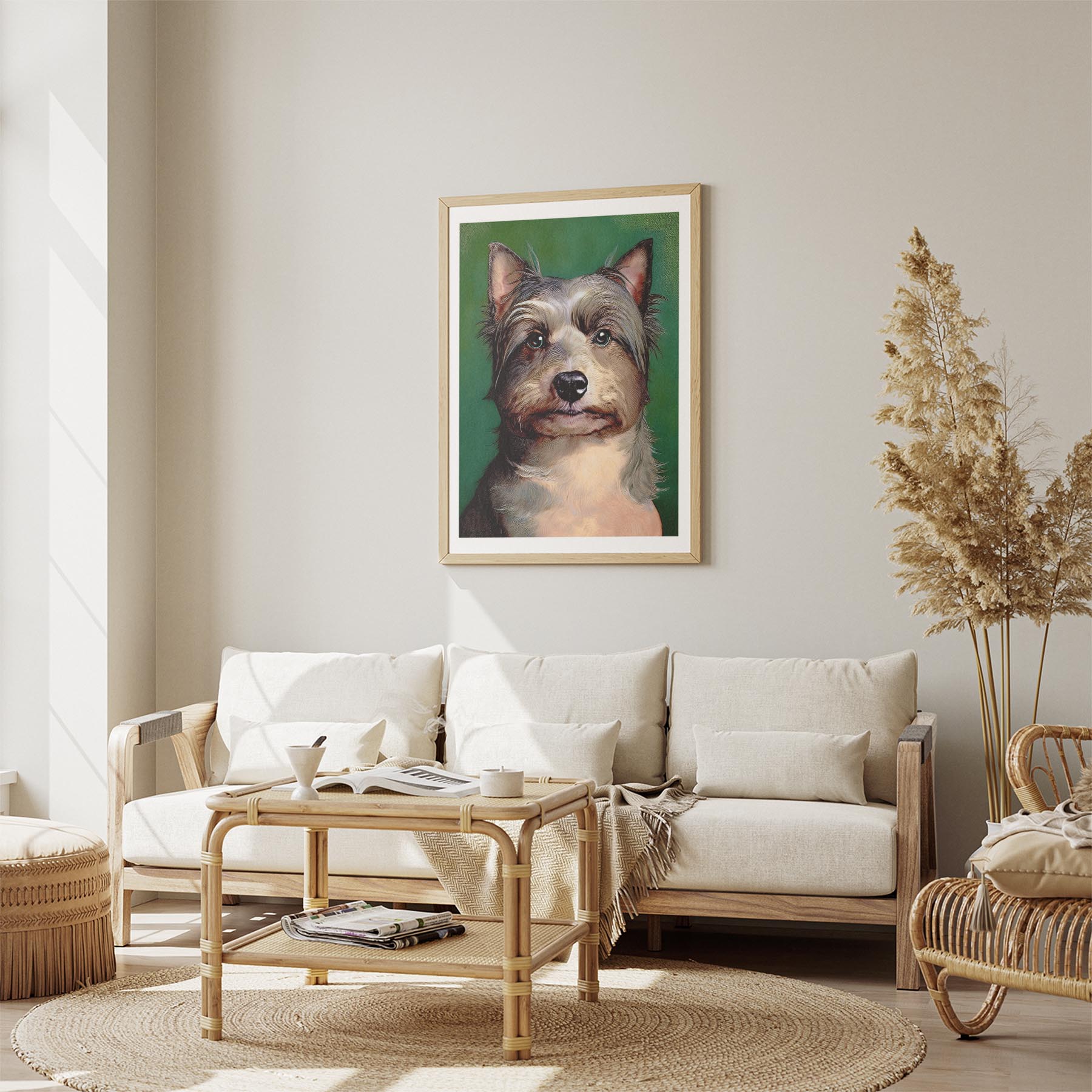 Australian Silky Terrier Green Painted Series image 2