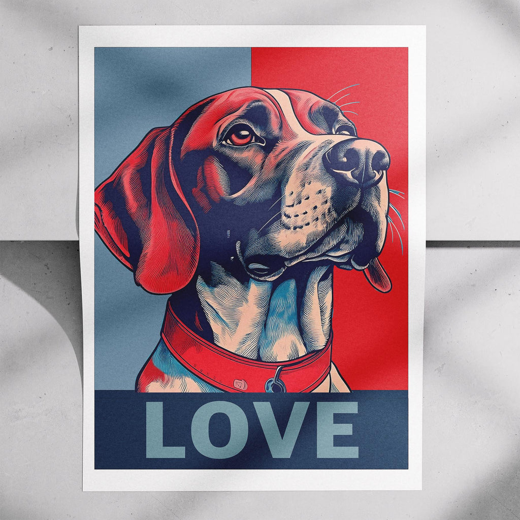 English Pointer LOVE Series Inspired by the Obama Poster image 7