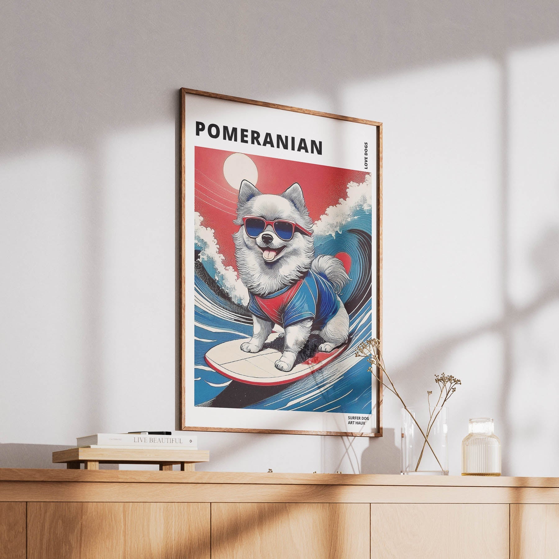 Pomeranian Hokosai Surfer Dogs 1 image 6