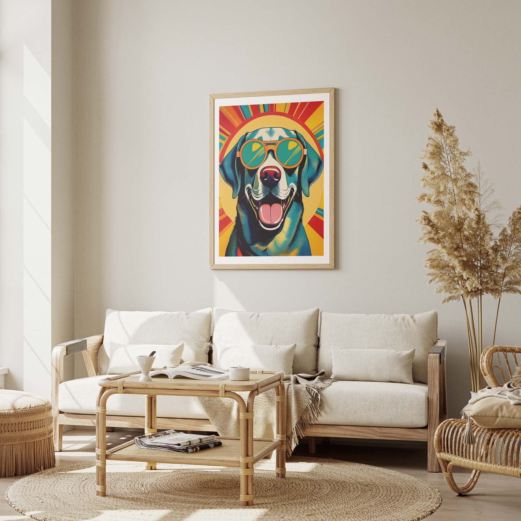 Labrador Dog In Colourful Sunnies 12 image 1