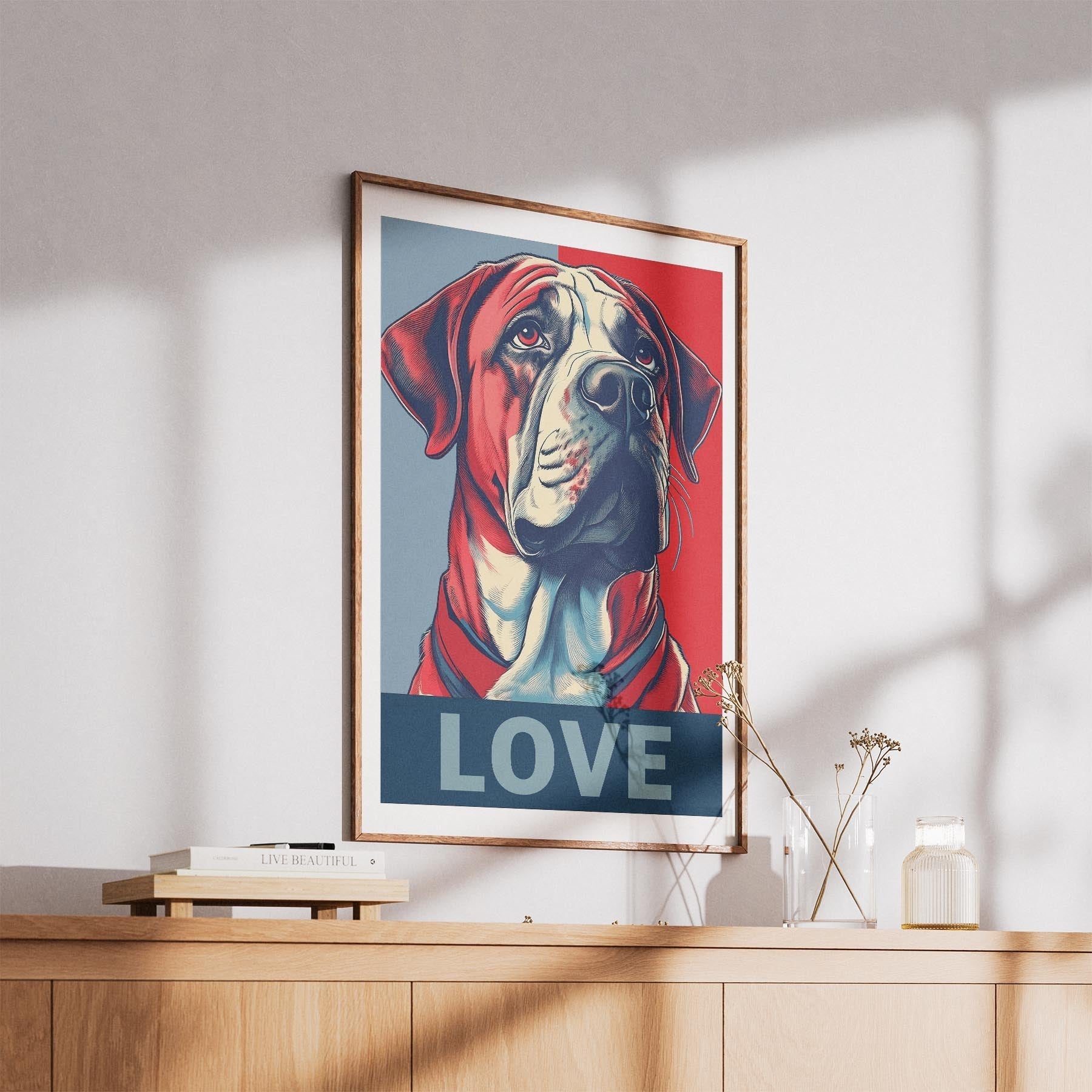 Neapolitan Mastiff LOVE Series Inspired by the Obama Poster image 5