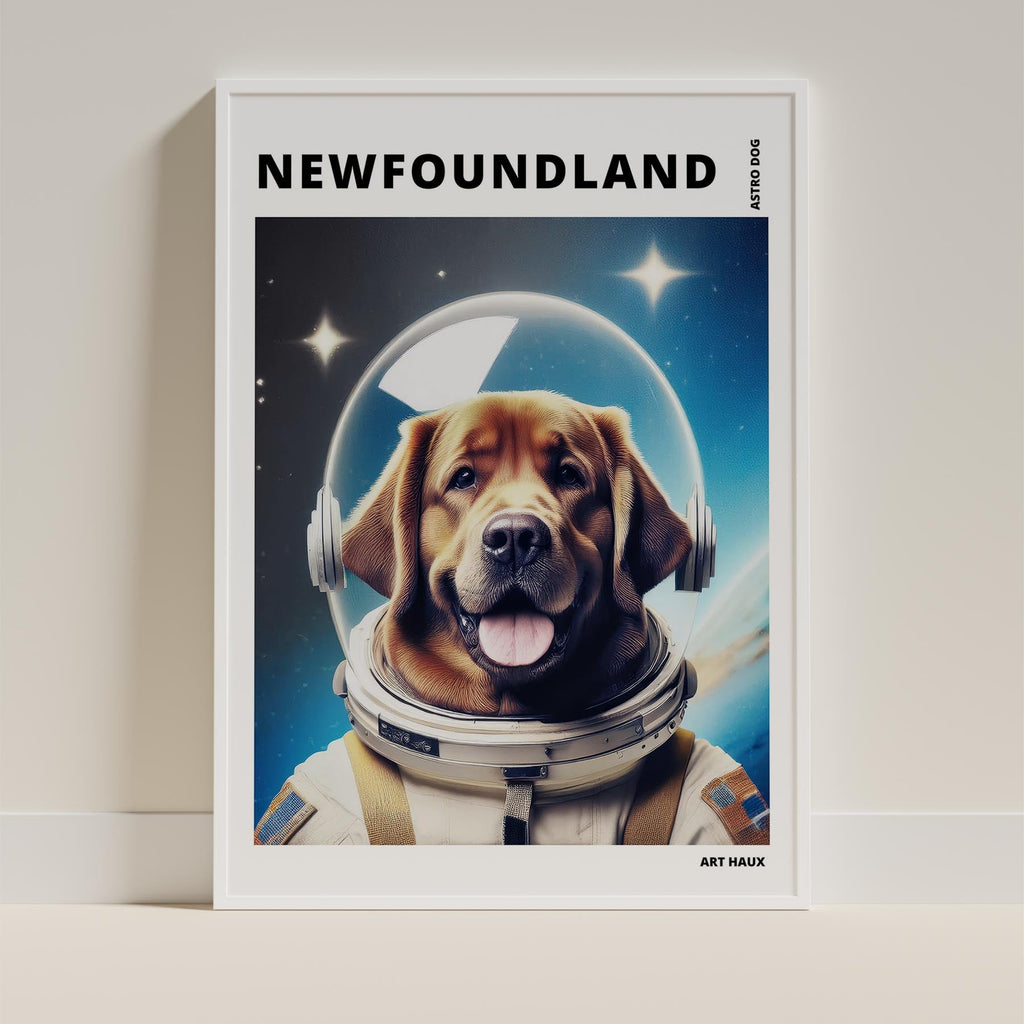 Newfoundland Astronaut Dog Series with Text Astro Dog image 9