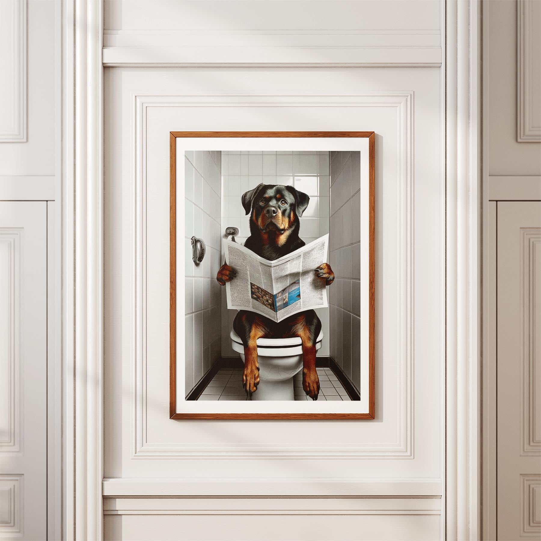 Rottweiler Toilet Humour Dog Series 1 image 3