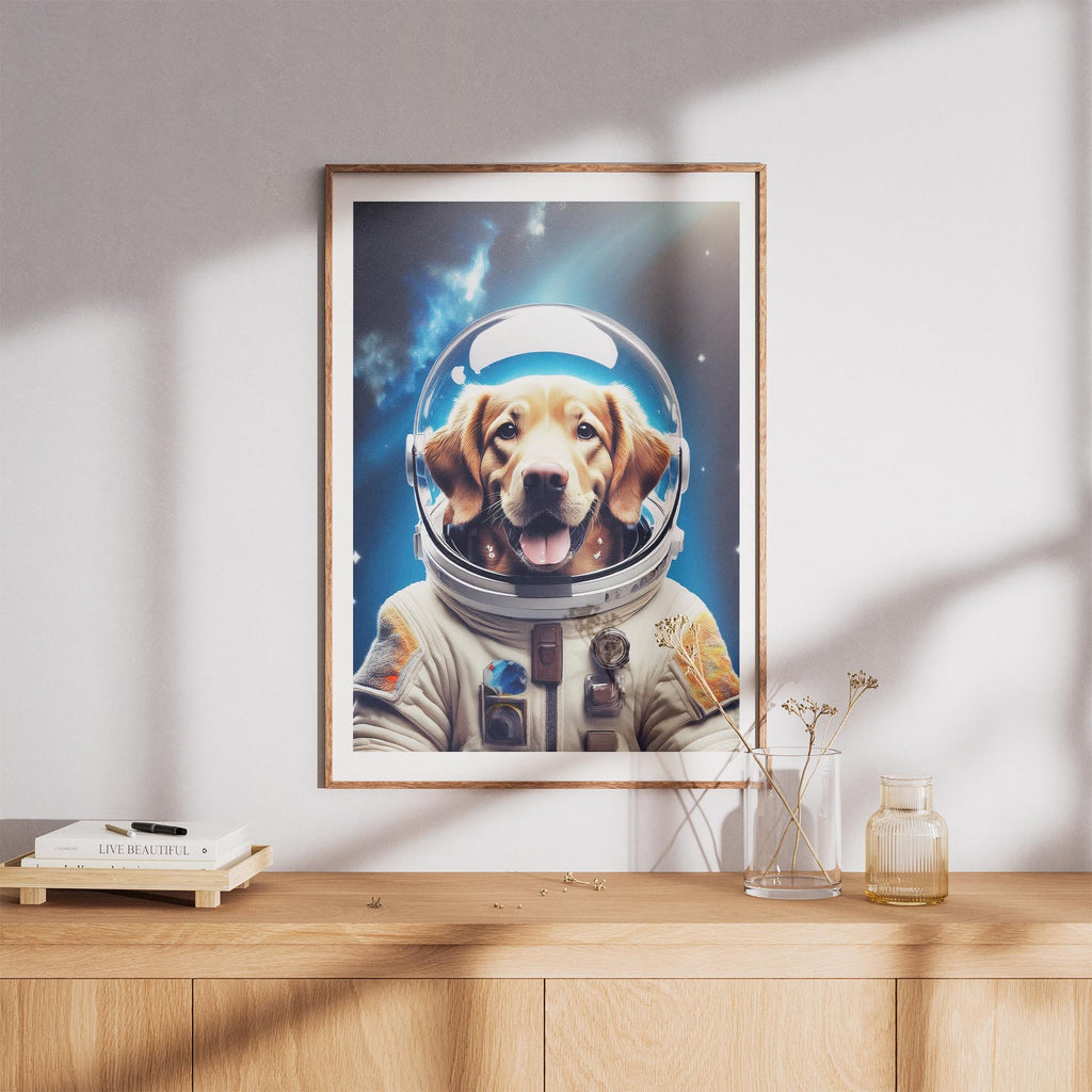 Curly Coated Retriever Astronaut Dog Series image 8