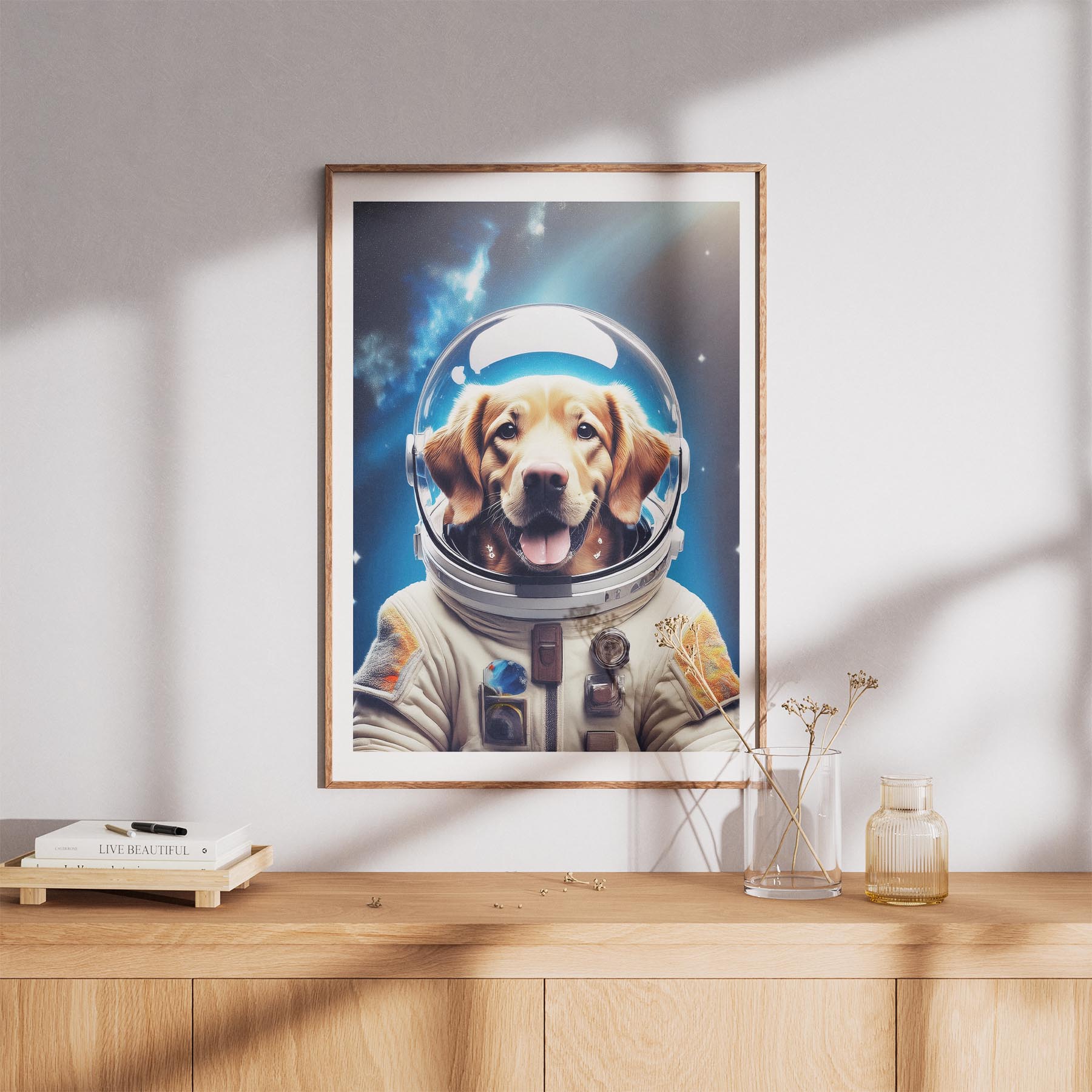 Curly Coated Retriever Astronaut Dog Series image 8