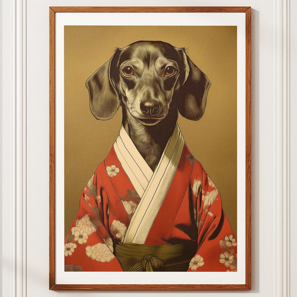Dachshund Japanse Kimono Dog Series image 10