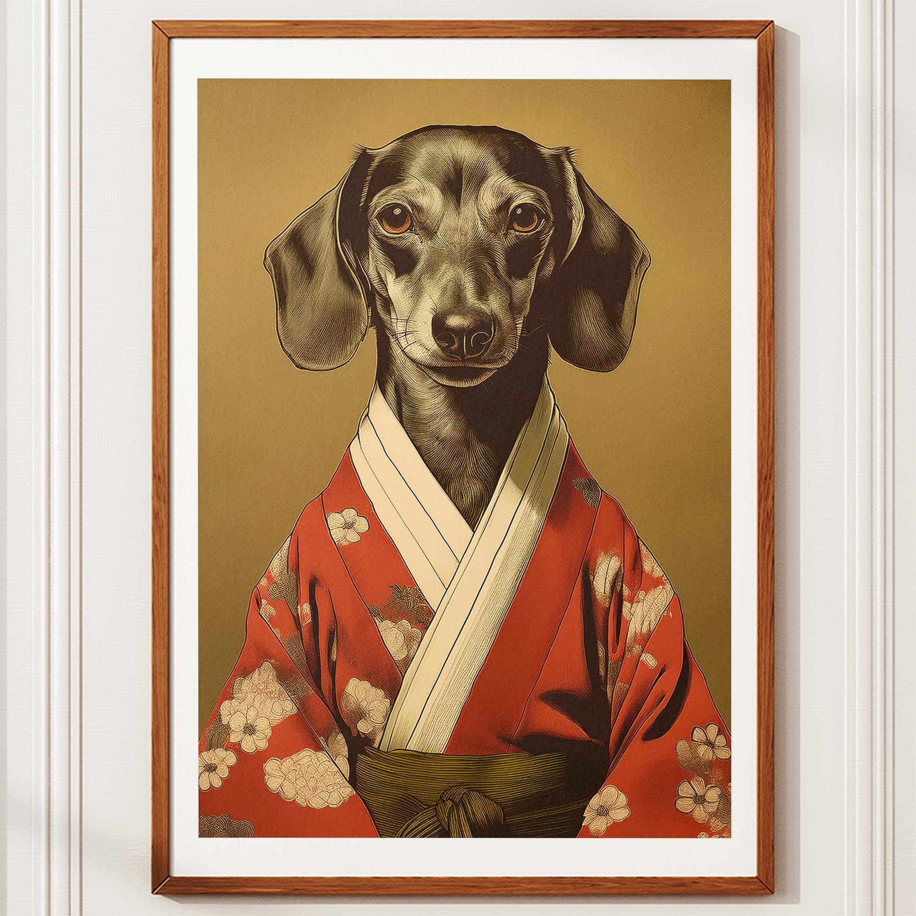 Dachshund Japanse Kimono Dog Series image 10