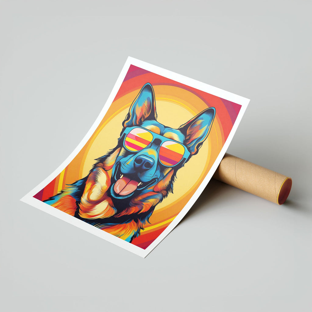 German Shepherd Dog In Colourful Sunnies 11 image 7