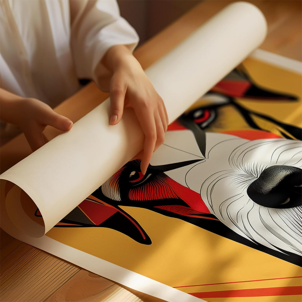 Airedale Geometric Orange Series image 1