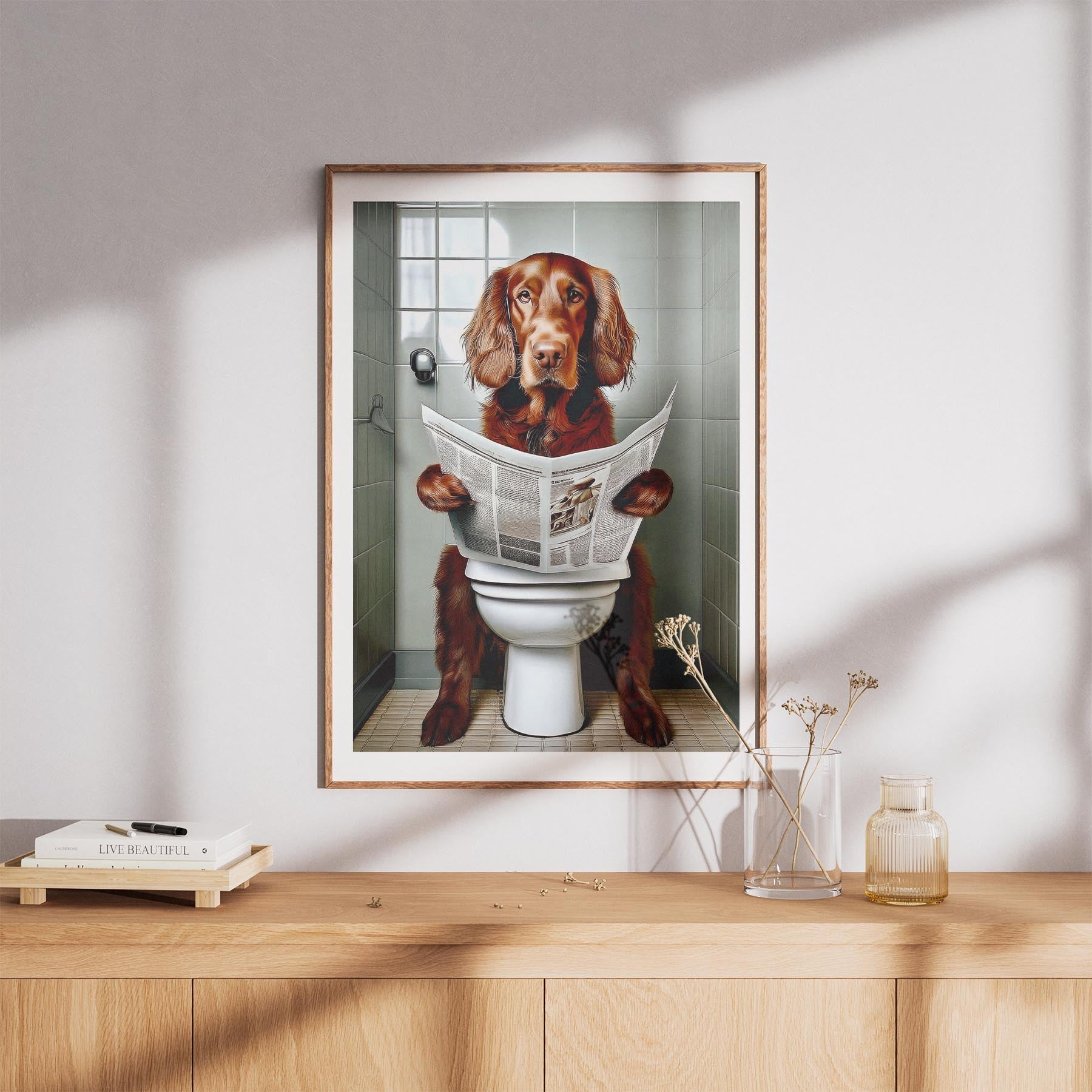 Irish Setter Toilet Humour Dog Series image 8