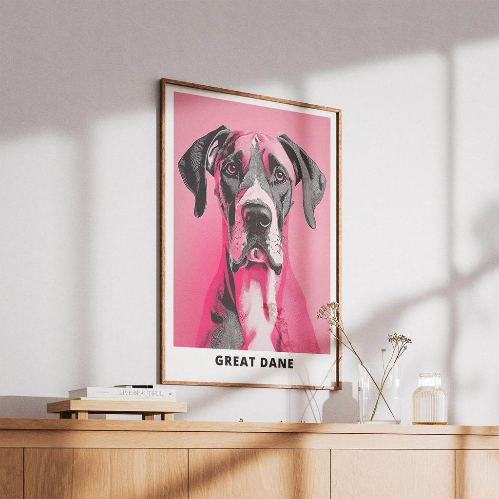 Great Dane Pink and Black Dog Series 4 image 5