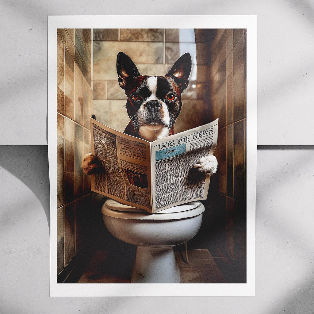 Boston Terrier Toilet Humour Dog Series 3 image 7