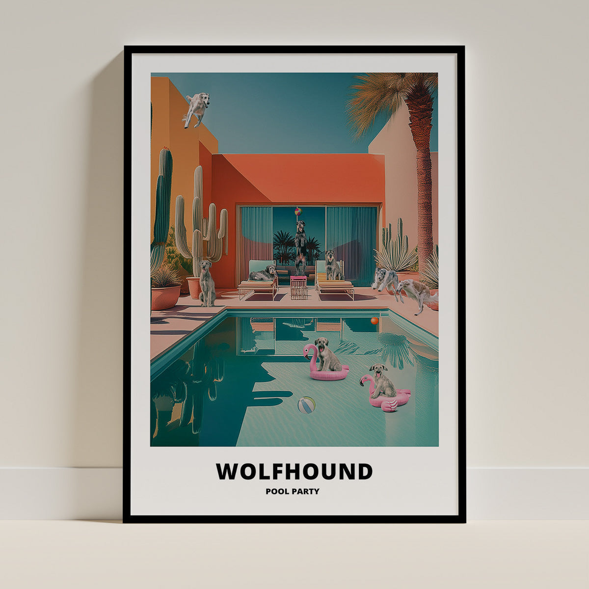 Irish Wolfhound Dog Art Print Unframed | 11 Unique Designs | Wall Art Gift for Dog Lovers - Image 11 | Dogsy & Co