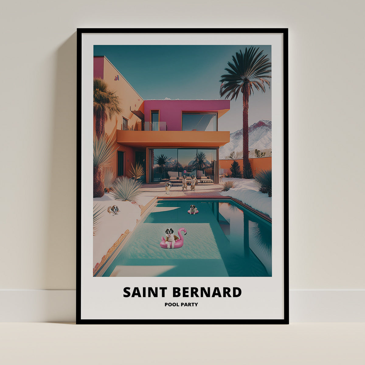 Saint Bernard Dog Art Print Unframed Vol 2 | 6 Unique Designs | Wall Art Gift for Dog Lovers - Image 5 | Dogsy & Co