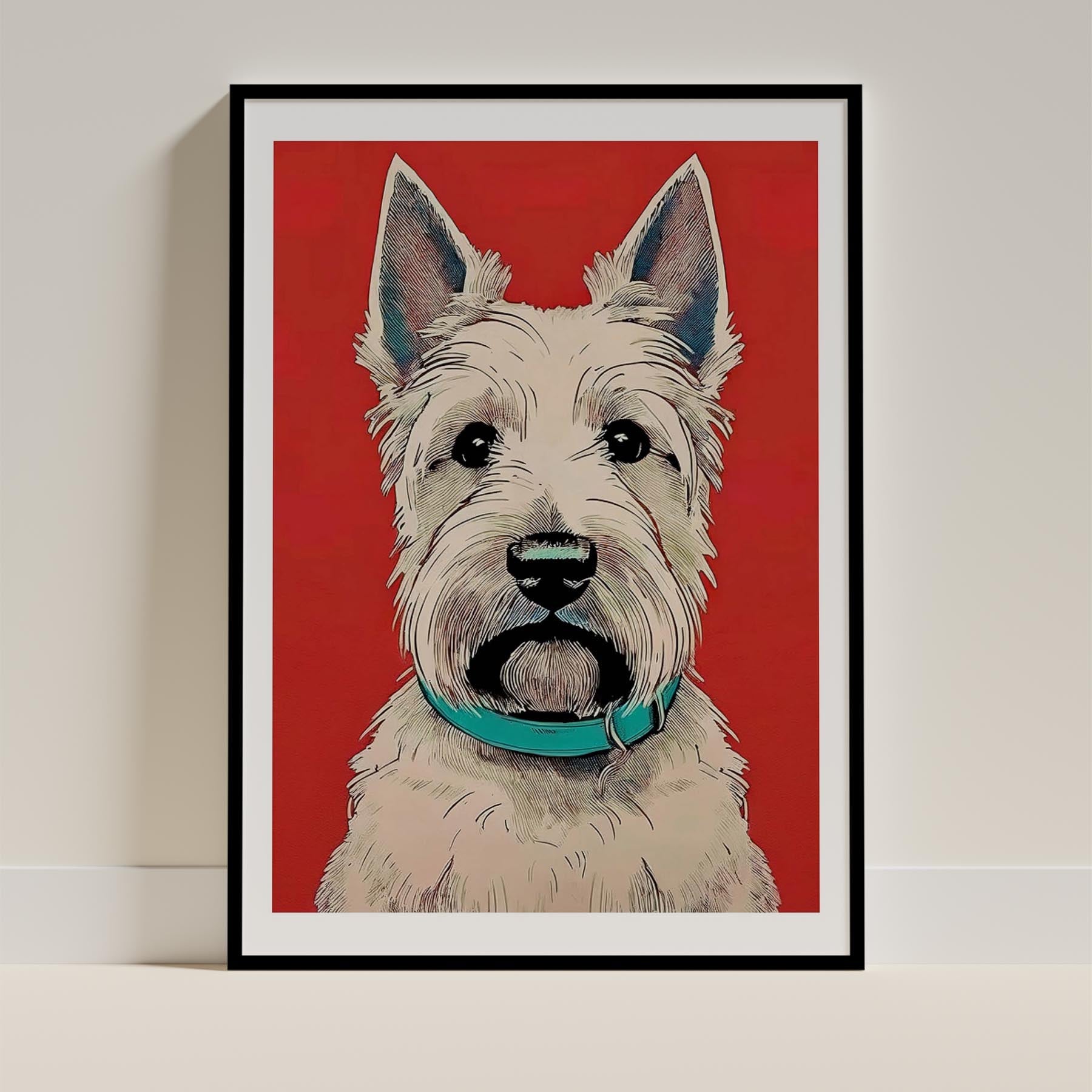 Scottish Terrier Dog Art Print Unframed Vol 1 | 11 Unique Designs | Wall Art Gift for Dog Lovers - Image 3 | Dogsy & Co
