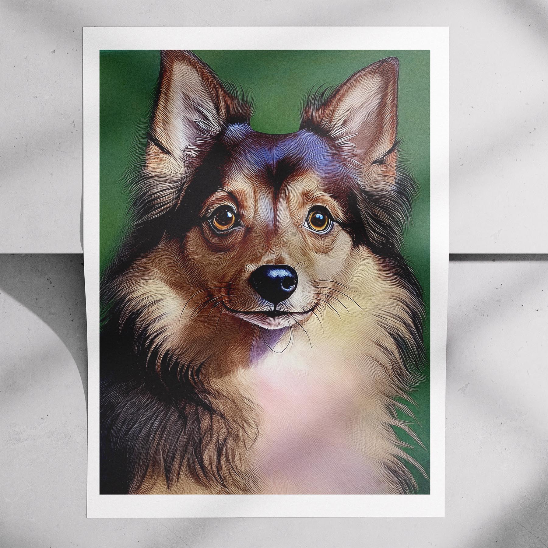 German Spitz Green Painted Series image 7