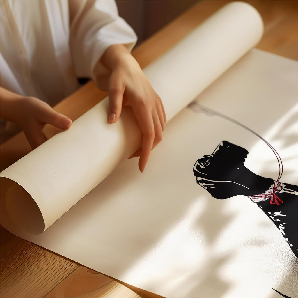 English Pointer DOGSY Series inspired by the Art of Banksy with text Dogsy image 1