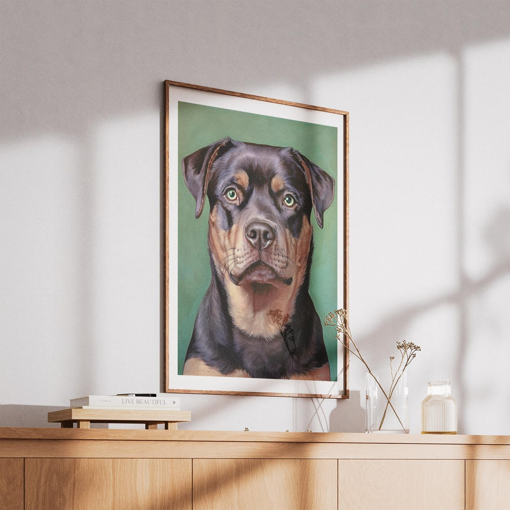 Rottweiler Green Painted Series image 5