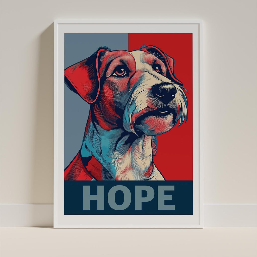 Fox Terrier HOPE Series Inspired by the Obama Poster image 9