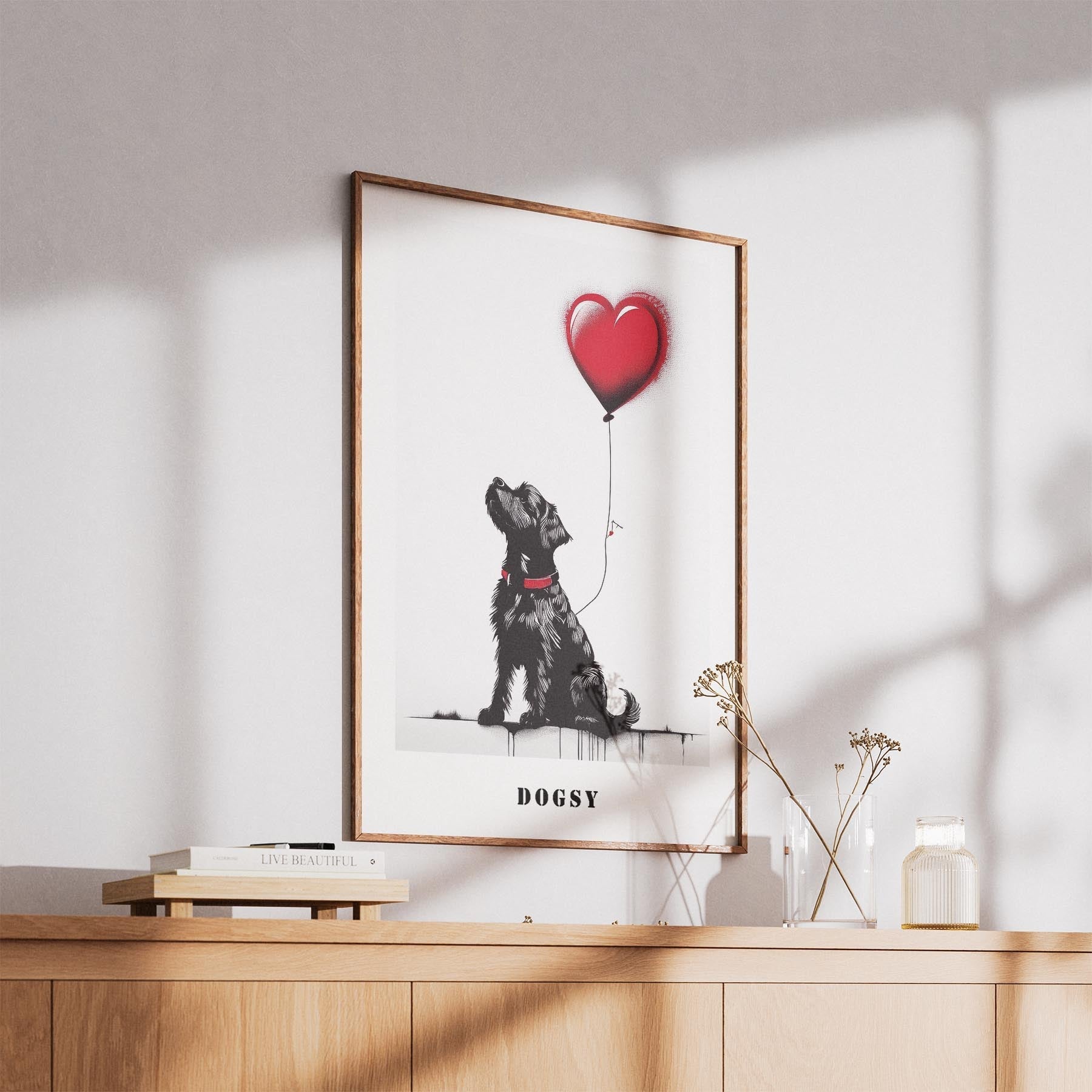 Cobberdog DOGSY Series inspired by the Art of Banksy with text Dogsy image 5