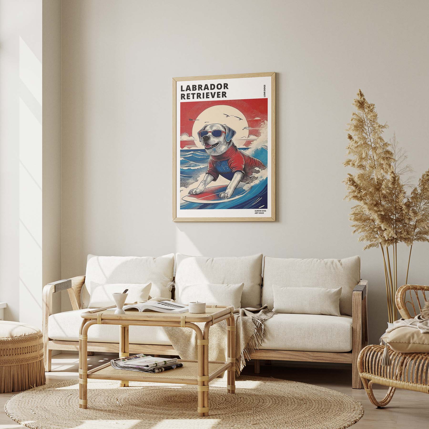 Labrador Retreiver Hokosai Surfer Dogs 1 image 1
