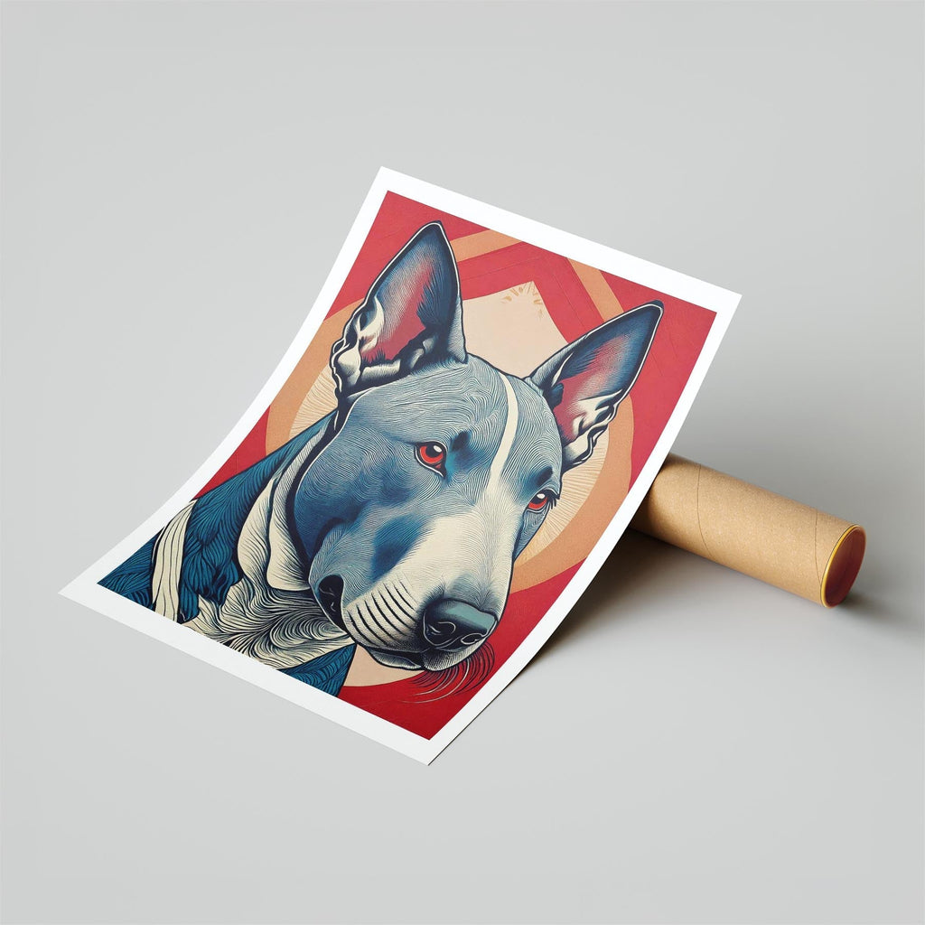 Bull Terrier Hokusai Japanese Inspired Dog Series 2 image 6