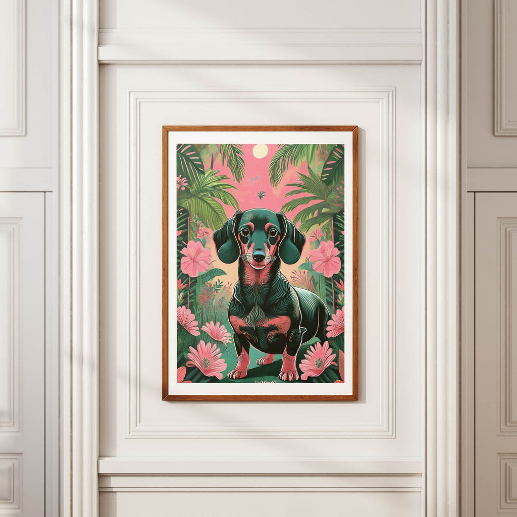 Miniature Dachshund Flowery Dog image 3