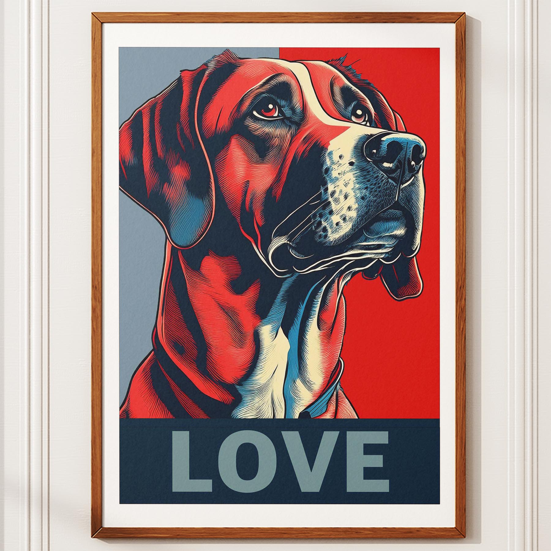 Rhoedesian Ridgeback LOVE Series Inspired by the Obama Poster image 10