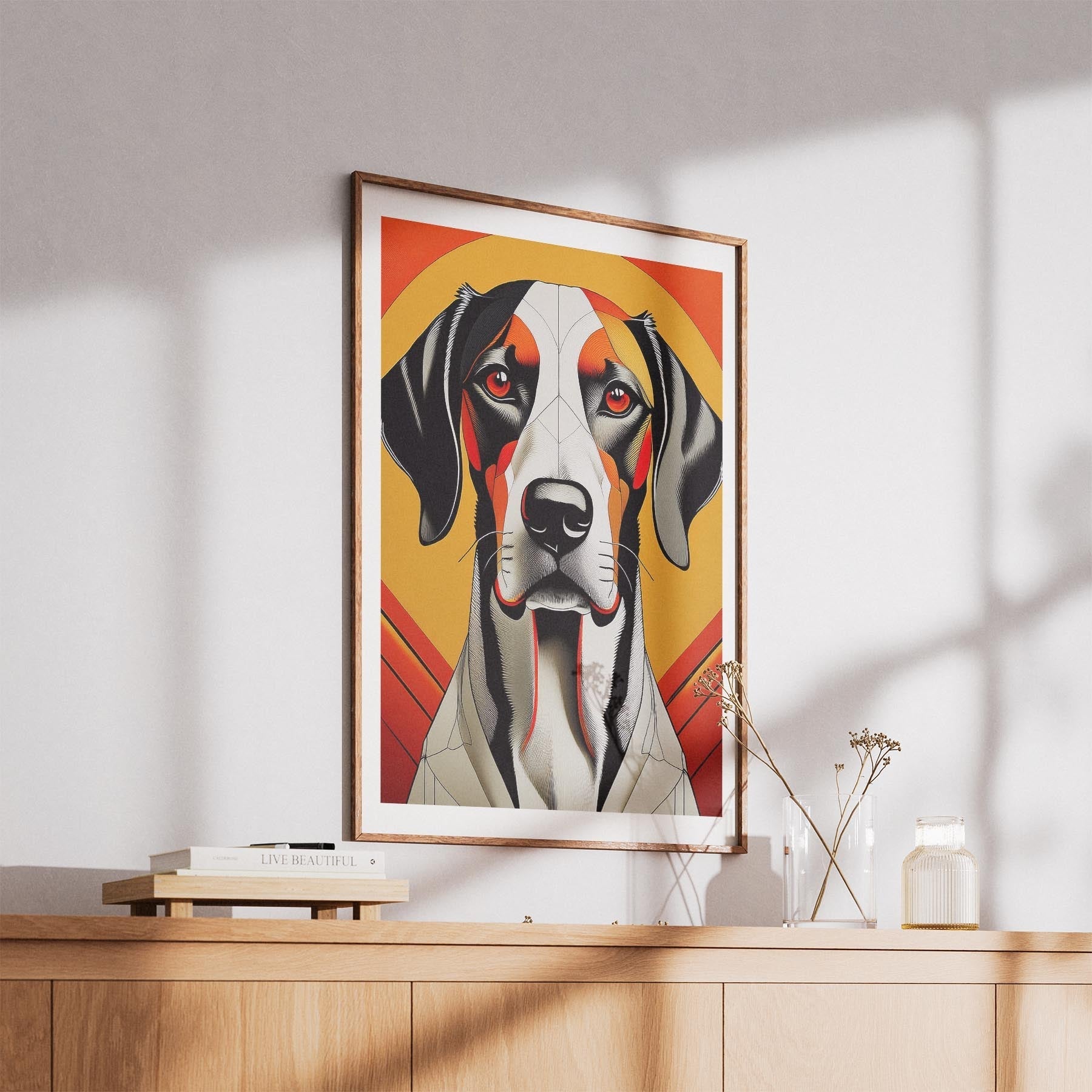 English Pointer Geometric Orange Series image 5