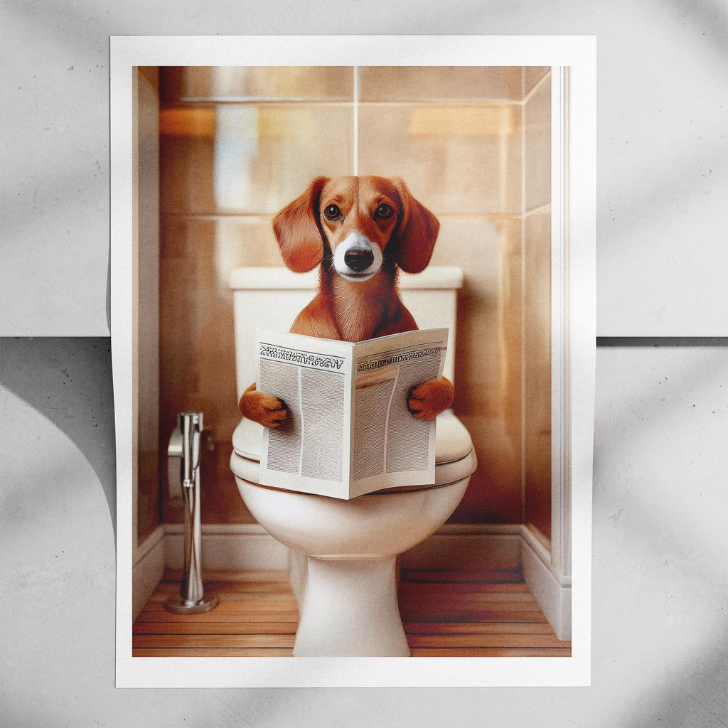 Dachshund Toilet Humour Dog Series 1 image 7