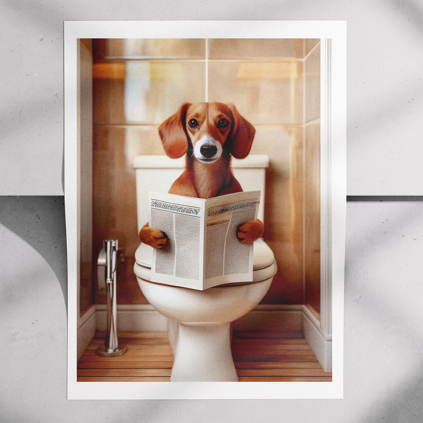 Dachshund Toilet Humour Dog Series 1 image 7