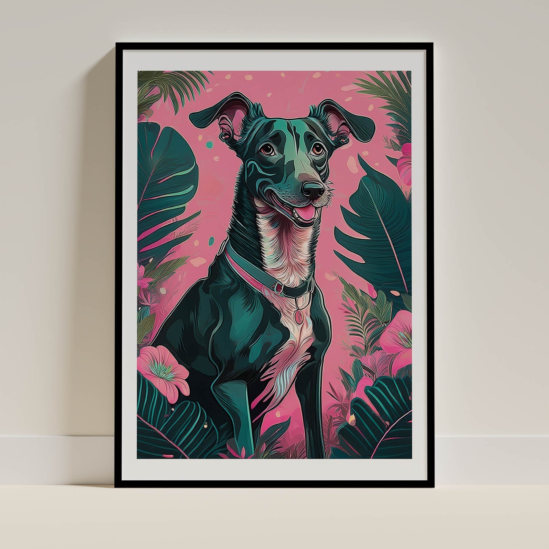 Greyhound Dog Art Print Unframed Vol 2 | 10 Unique Designs | Wall Art Gift for Dog Lovers - Image 8 | Dogsy & Co