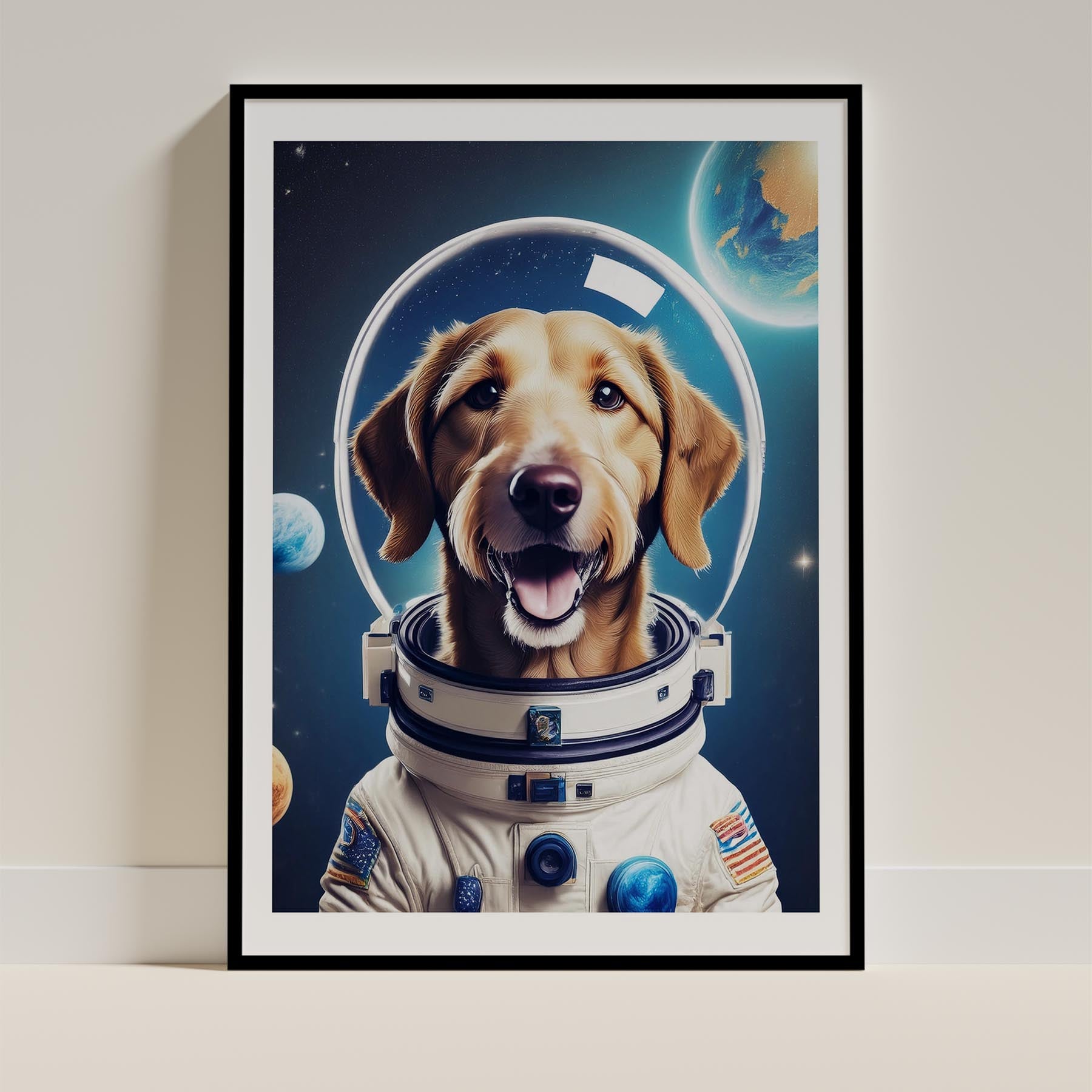 Irish Wolfhound Astronaut Dog Series image 11