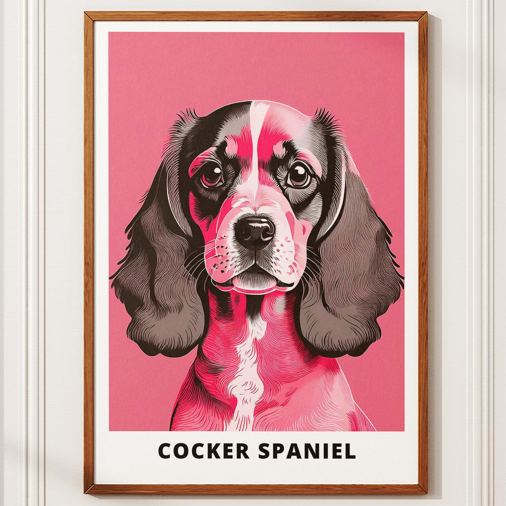 Cocker Spaniel Pink and Black Dog Series 1 image 10