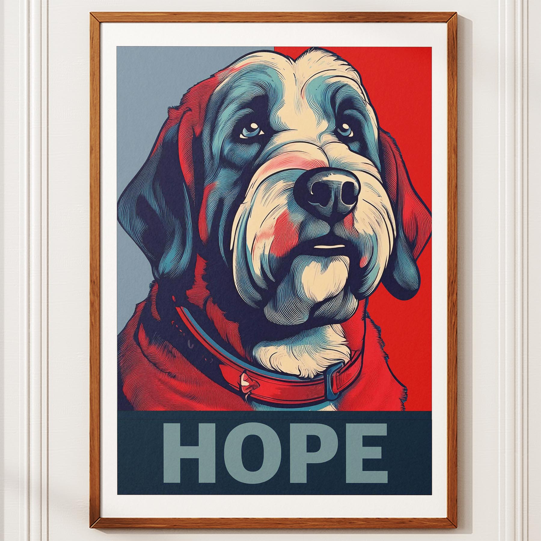 Old English Sheepdog HOPE Series Inspired by the Obama Poster image 10