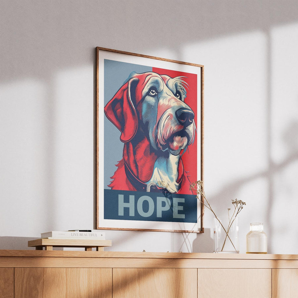 Irish Wolfhound HOPE Series Inspired by the Obama Poster image 5
