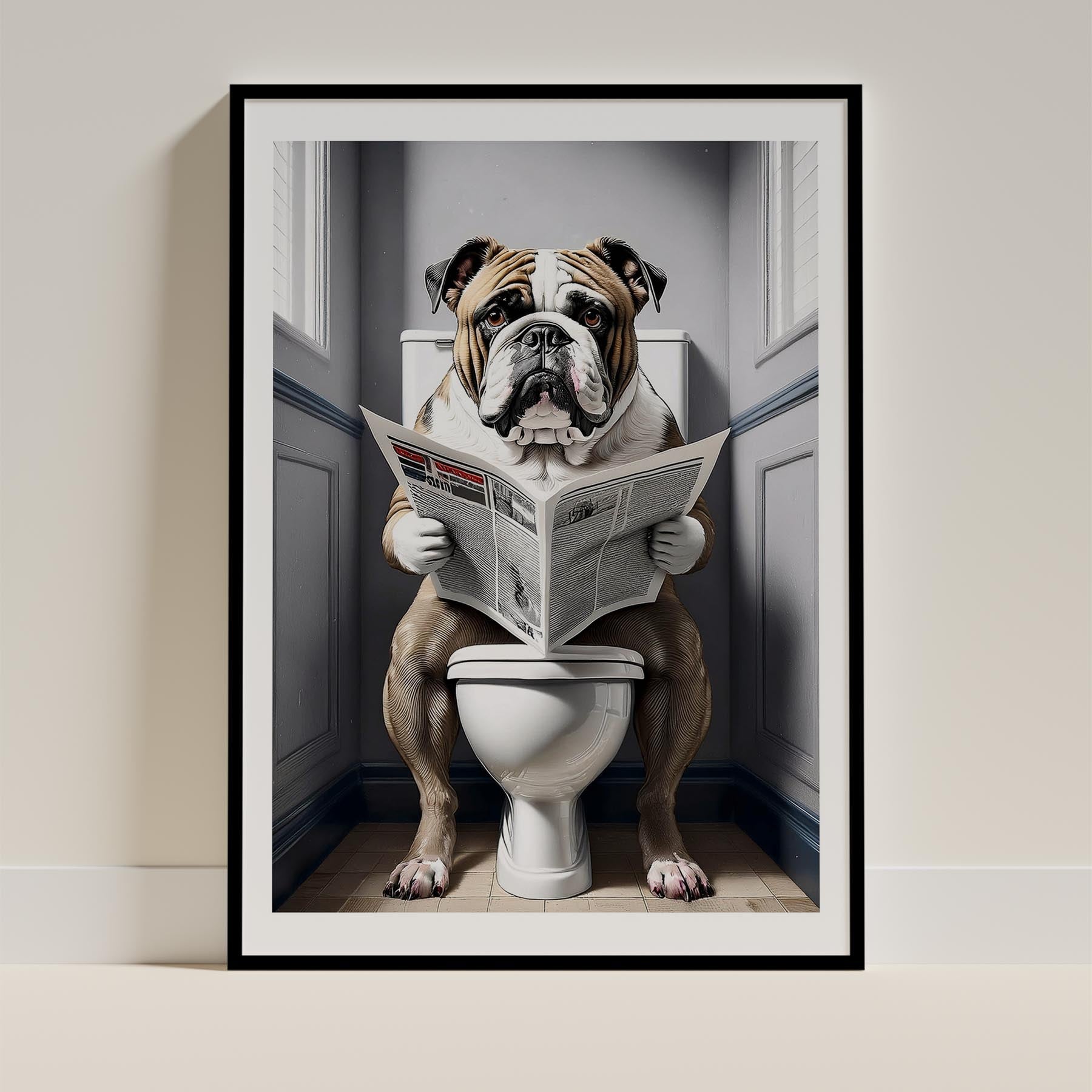 Bulldog Toilet Humour Dog Series 7 image 0