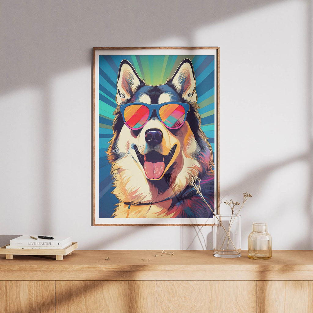 Alaskan Malamute In Colourful Sunnies 2 image 8