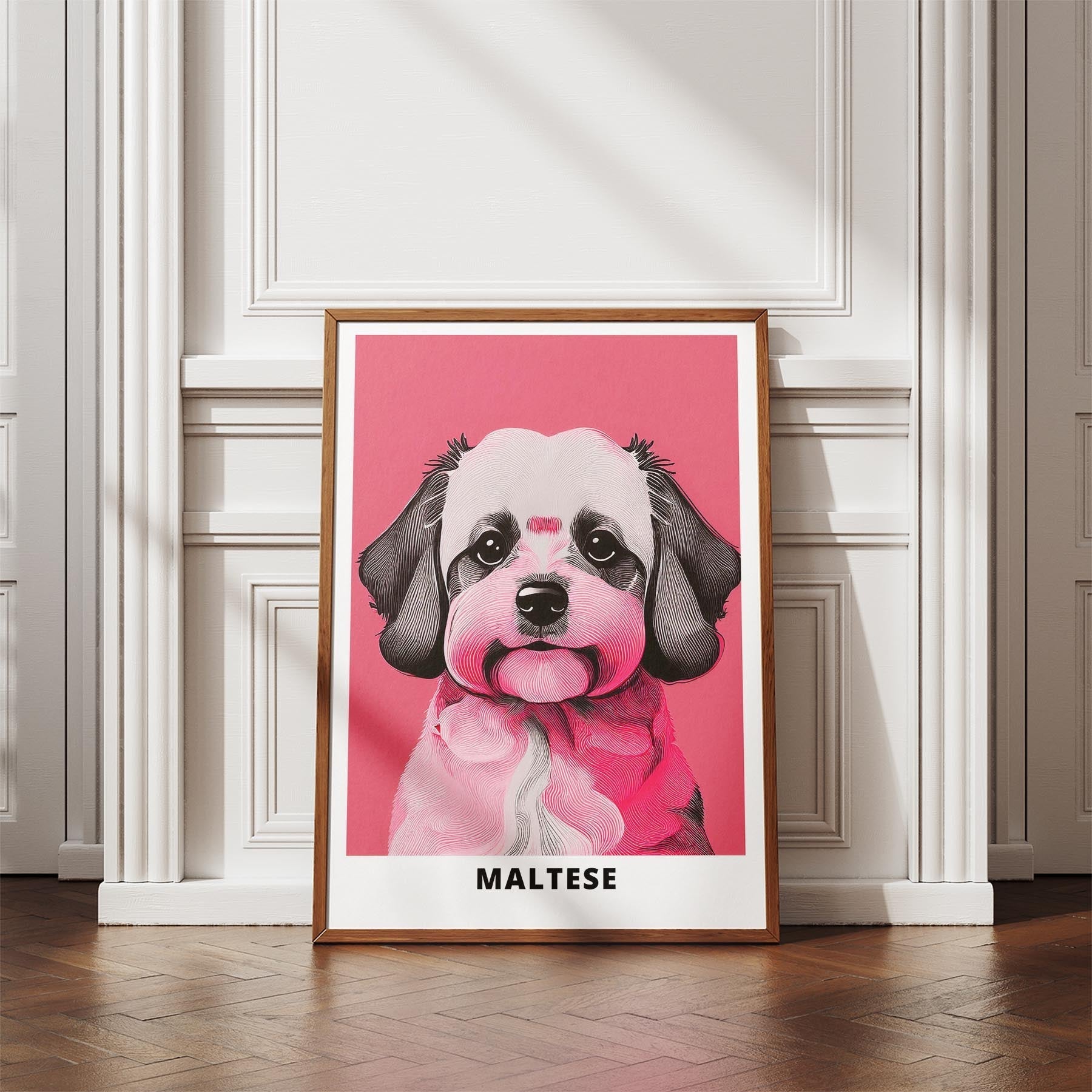 Maltese Pink and Black Dog Series 1 image 4