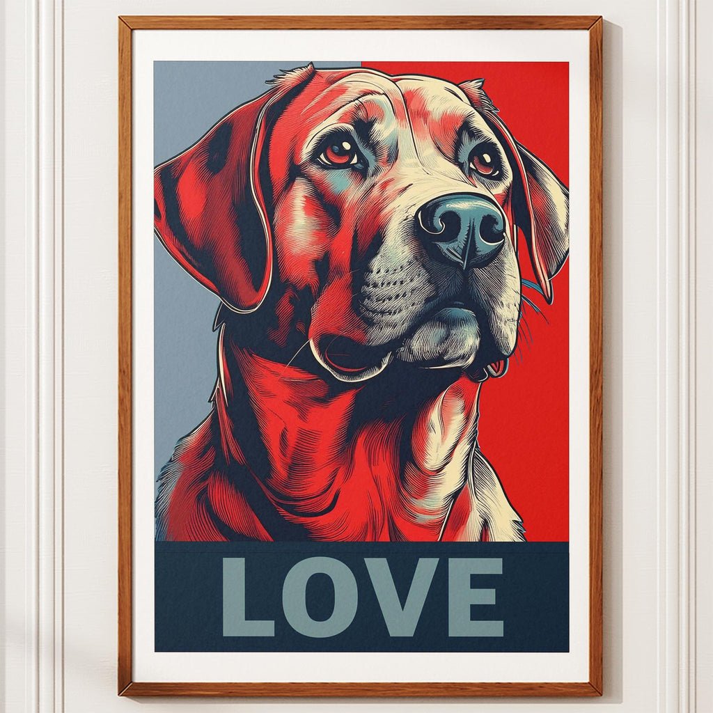 Labrador Retriever LOVE Series Inspired by the Obama Poster image 10