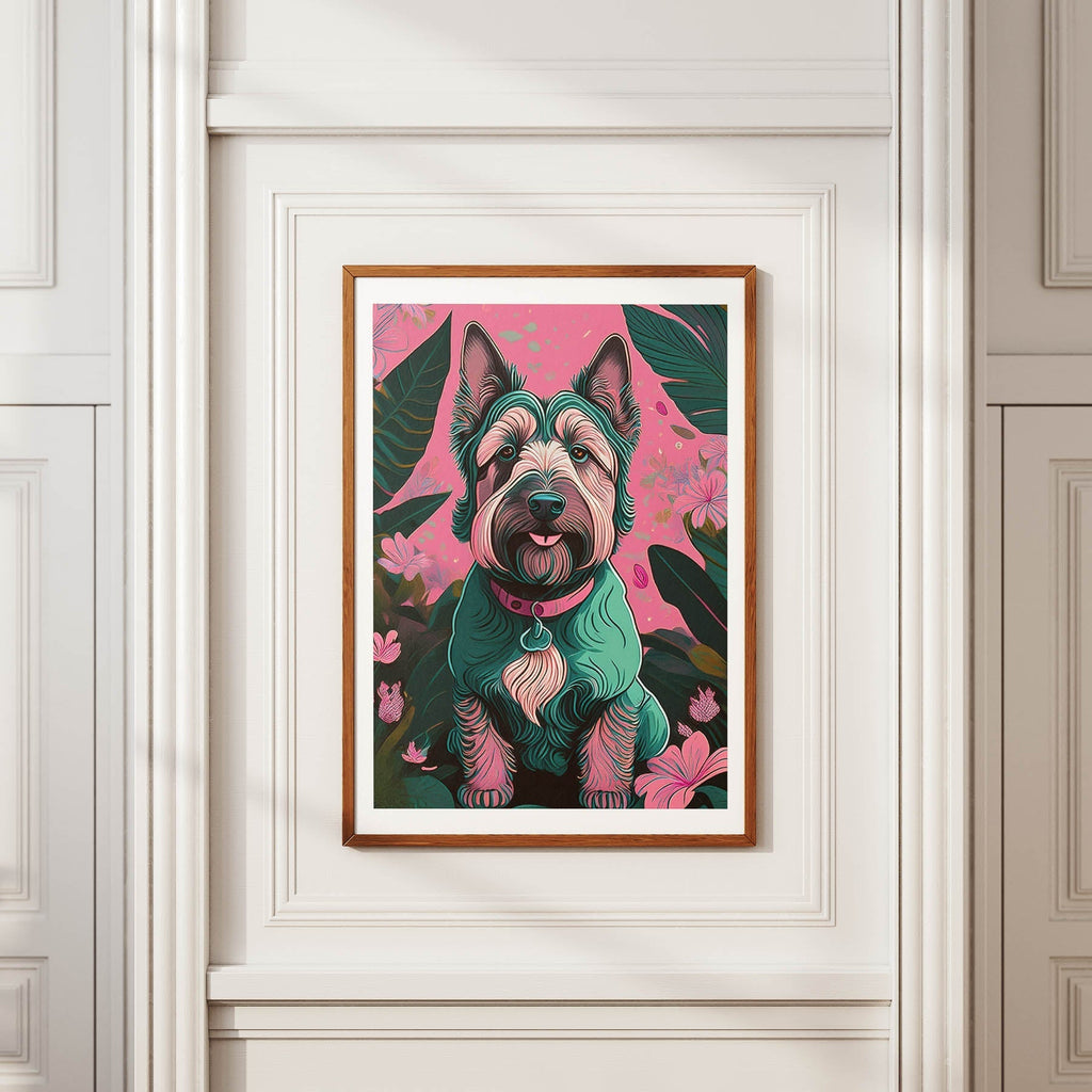 Irish Terrier Flowery Dog image 3