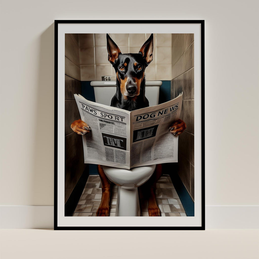 Dobermann Toilet Humour Dog Series 2 image 0