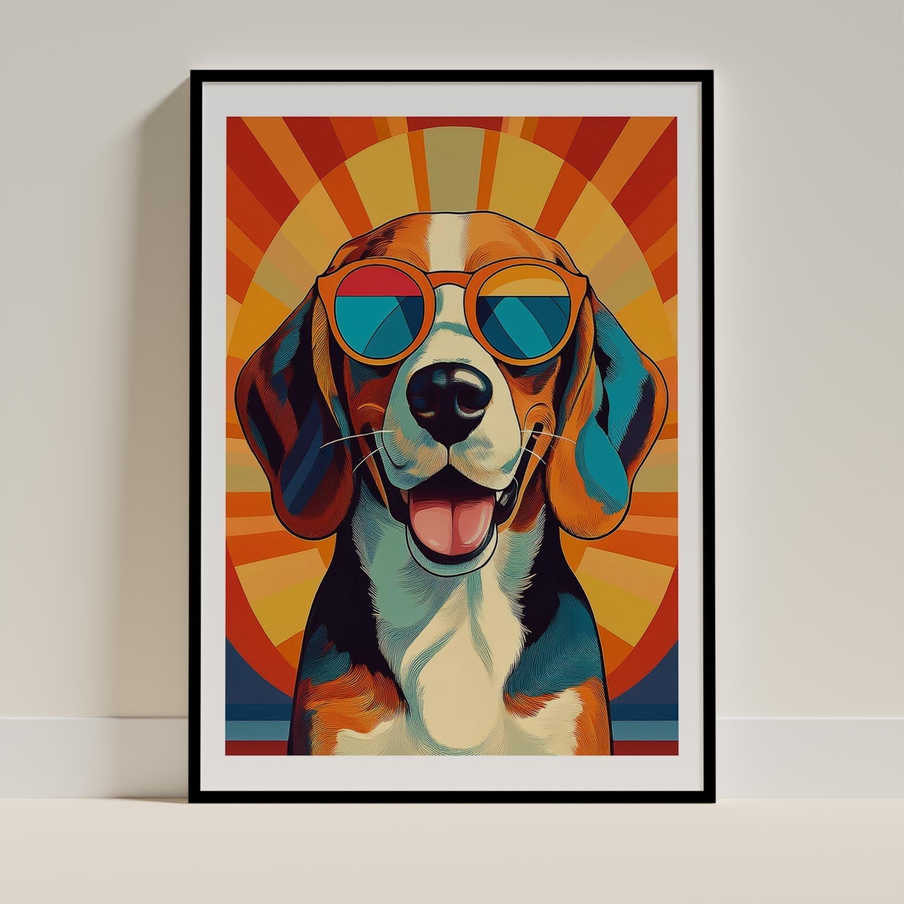 Beagle In Colourful Sunnies 1 image 11