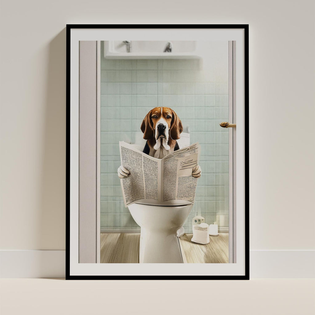 Beagle Toilet Humour Dog Series 1 image 0