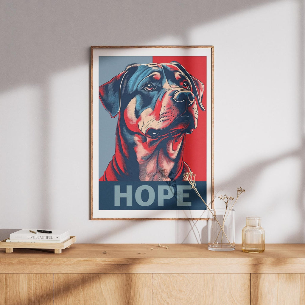 Rottweiler HOPE Series Inspired by the Obama Poster image 8